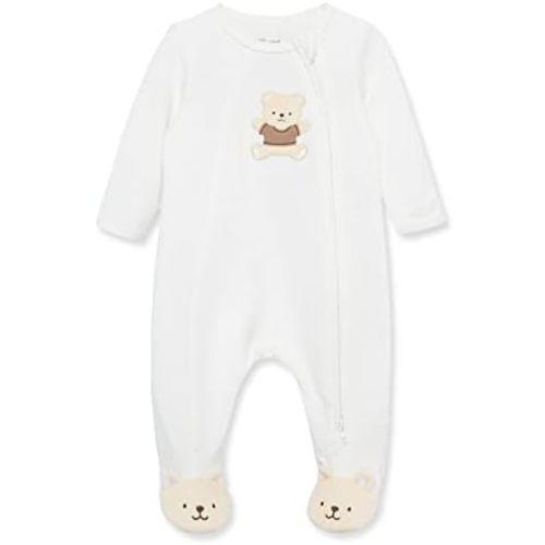 Little Me Clothes for Baby Gender Neutral 100% Cotton Scratch-Free Tag Footed One-Piece Romper Sleeper