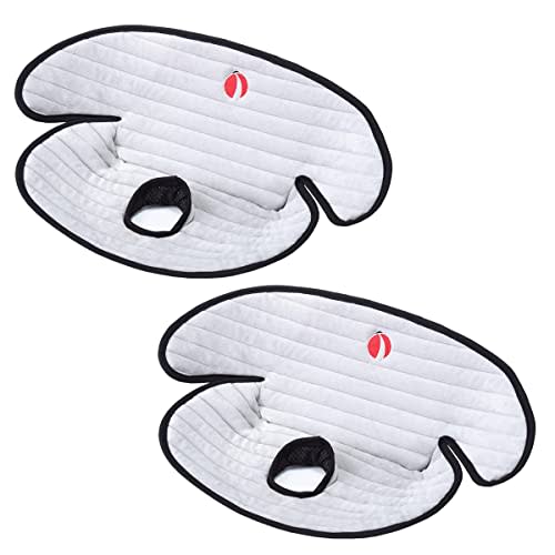 Baby Piddle Pad Car Seat Liner,Potty Training car seat Protector with Waterproof Liner for Child Safety Car Seat Stroller and Dinner Chair,Machine Wash and Dry (Plus-Grey 2Pcs)