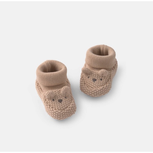 Baby Bear Baby Booties - Tan | Carter's
