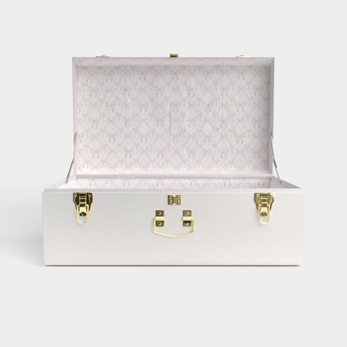 Girl Grand Trunk | Best Seller - White / Bella’s Bows / Embroidery