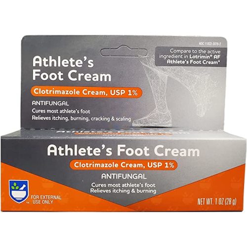 Rite Aid Clotrimazole Anti-fungal Cream, 1% - 1 oz | Treats Athlete's Foot | Jock Itch Cream | Ringworm Cream