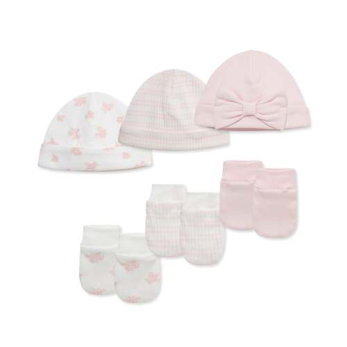 Dainty Bears Hat & Mitt Set