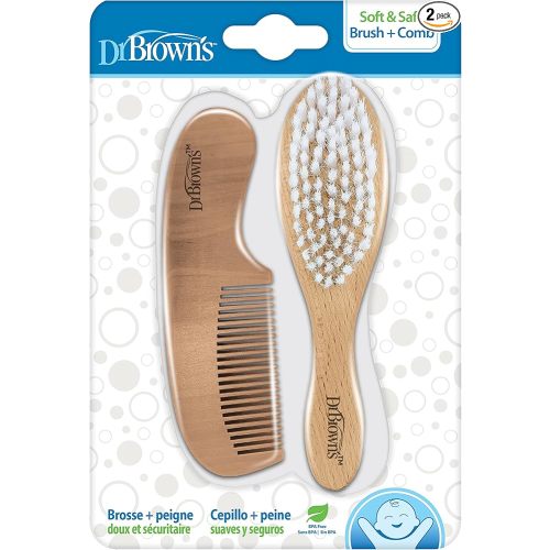 Dr. Brown's™ Soft and Safe Baby Brush + Comb
