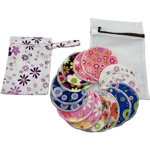 BEECO GIF2U Reusable Nursing Pads 14 Pack,Washable Breast Pads