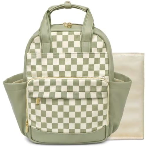 miss fong Green Small Diaper Bag Baby Boy Diaper Bag with Changing Pad