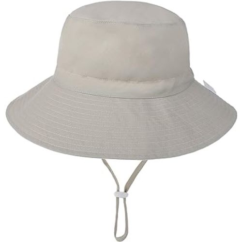 Zando Baby Girls Sun Hat Infant Summer Hat UPF 50+ Sun Protection Cap Wide Brim Bucket Hats for Baby Girls Boys
