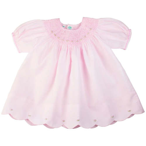 Feltman Brothers Scalloped Bishop Dress with Panty – Little Stitches & Co.