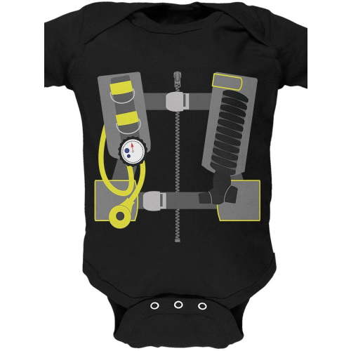 Halloween - Scuba Diver Costume Soft Baby One Piece Black 3-6 M