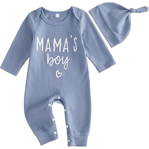 Newborn Baby Boy Fall Outfit Romper Jumpsuit Bodysuit Infant Clothes