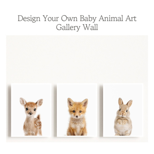 Design Your Own Baby Animal Art Gallery Wall