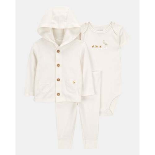 Baby 3-Piece Chick Little Cardigan Set - Ivory | Carter's
