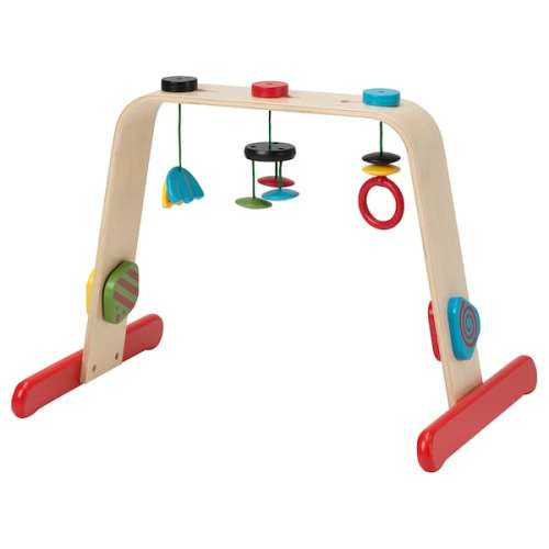 LEKA Baby gym - birch, multicolor - IKEA