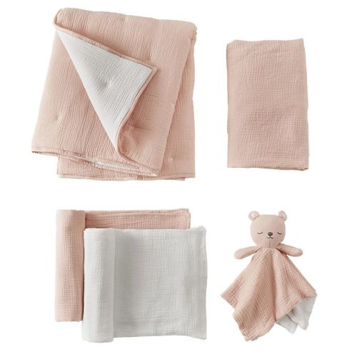 Levtex Baby Cloud Muslin Cocoa/Beige 5-pc. Bedding Set