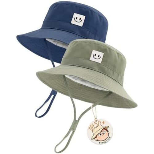 FURTALK Baby Sun Hat Smile Face Toddler Boys Girls Bucket Hat for Kids 0-5 Years