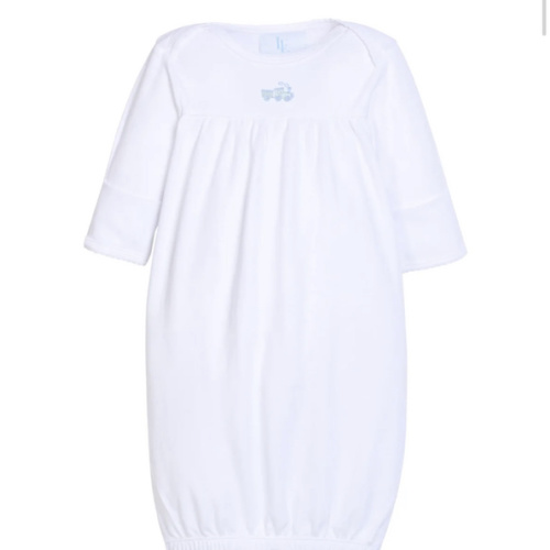 Train Pinpoint Gown - Newborn Gown Baby Boy Gift – Little English
