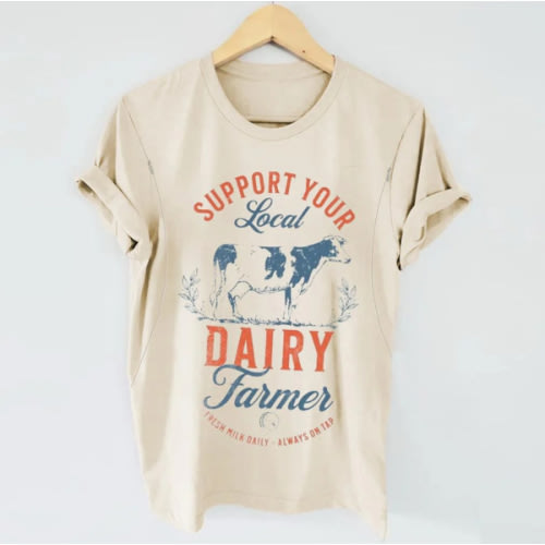 Support Your Local Farmer Breastfeeding T-shirt
