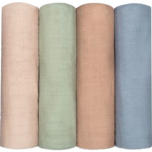 Muslin Swaddle Blankets, 4 Pack