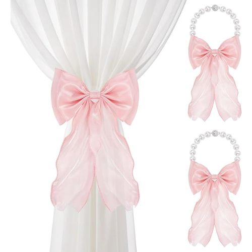 Bow curtain tiebacks