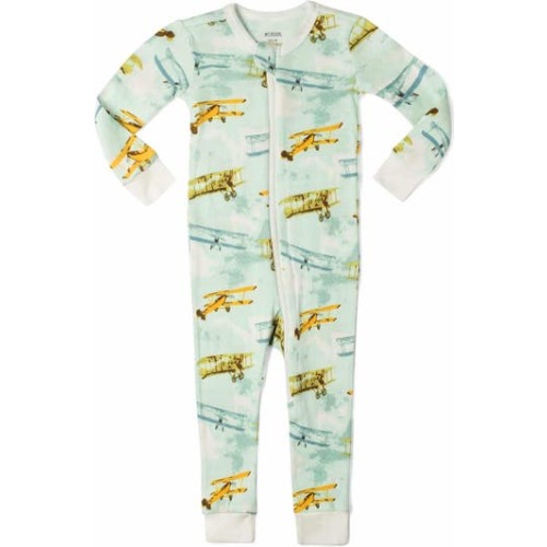 Organic Cotton Zipper Pajama, 12-18M