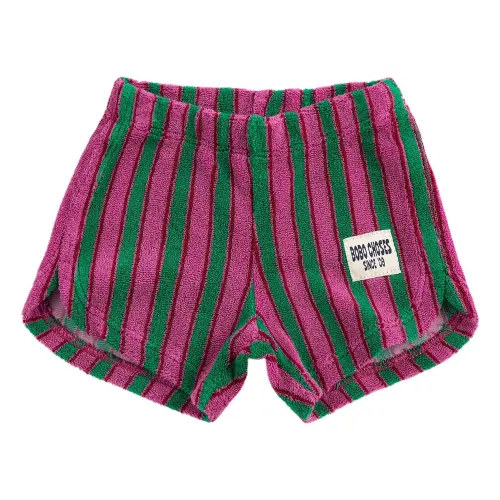 Bobo Choses - Striped baby shorts - Green | Smallable