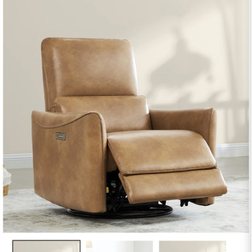 Tracee Modern Power Swivel Glider Recliner