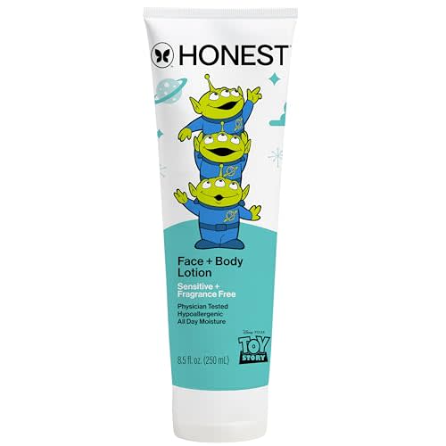 The Honest Company Moisturizing Face + Body Lotion, Fast Absorbing, Dermatologist Tested, Hypoallergenic, Disney and Pixar's Toy Story, Sensitive Fragrance Free