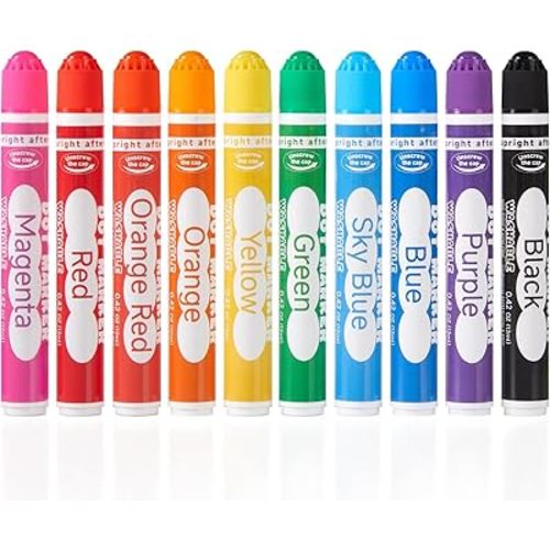 Shuttle Art Dot Markers, 10 Colors Washable Markers for Toddlers,Bingo Daubers Supplies Kids Preschool Children, Non Toxic Water-Based