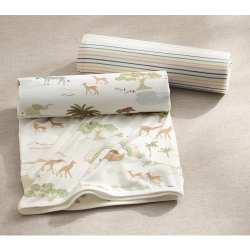 Noah's Ark Bamboo Viscose Swaddle Set