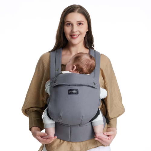Momcozy Baby Carrier for Newborn to Toddler, Ergonomic, Cozy and Lightweight, Carrier for 6-43.99 lbs Easy to Wear Hands Free Enhanced Lumbar Support