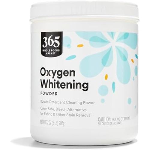 365 by Whole Foods Market, Oxygen Whitening Powder, Color-Safe Bleach Alternative, 32 Ounce