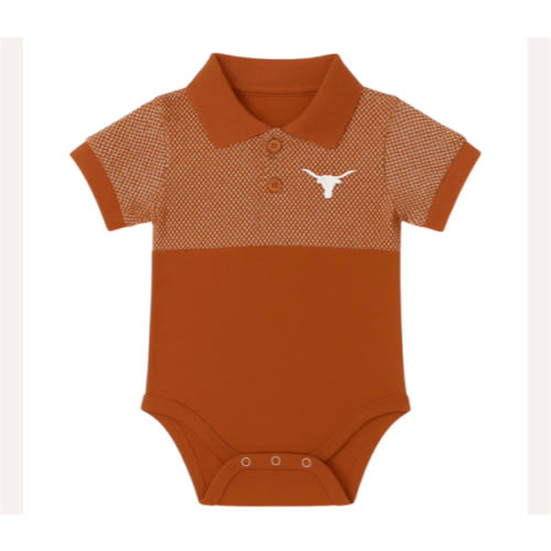 Infant Texas Longhorns Honeycomb Polo Creeper | University Co-op