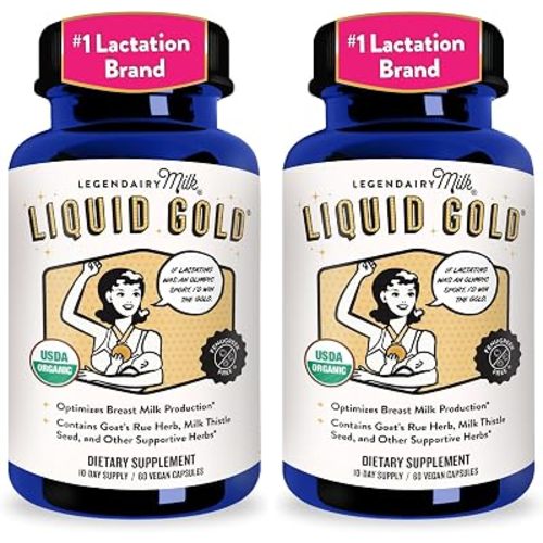 Legendairy Milk Liquid Gold Lactation Support | Lactation Supplement with Organic Goats Rue, Milk Thistle, Shatavari, Fennel, Alfalfa & Anise | Breastfeeding Supplements, 2 Pack