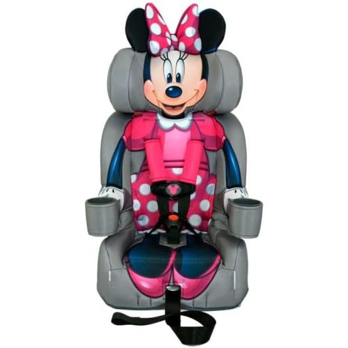 KidsEmbrace 2-in-1 Car Seat | Forward-Facing Harness (26.5–65 lbs) & Booster Mode (40–100 lbs) | Latch | Premium Fit with Multi-Position Headrest, Harness & Recline - Disney Minnie Mouse