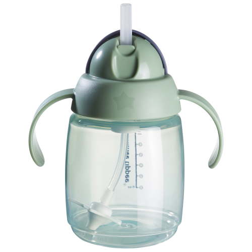 Tommee Tippee Weighted Straw Cup for Toddlers, 6 Months Plus, 10oz, Leak and Shake-Proof, Antimicrobial Technology