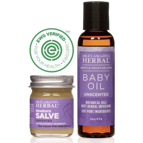 Newborn Salve and Baby Oil Set