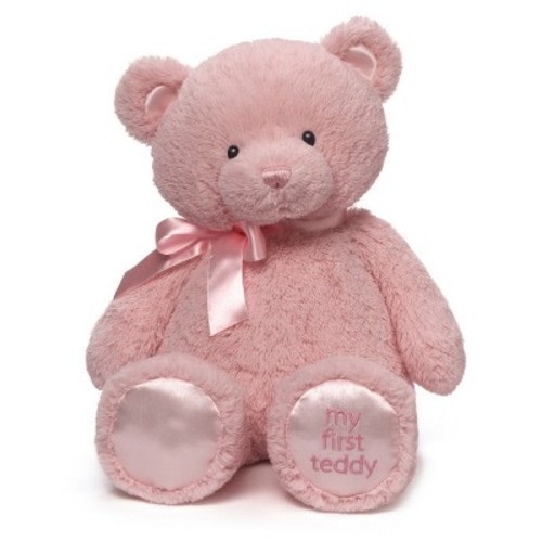 Baby GUND My First Teddy Bear, Ultra Soft Animal Plush Toy for Babies and Newborns, Pink, 18”