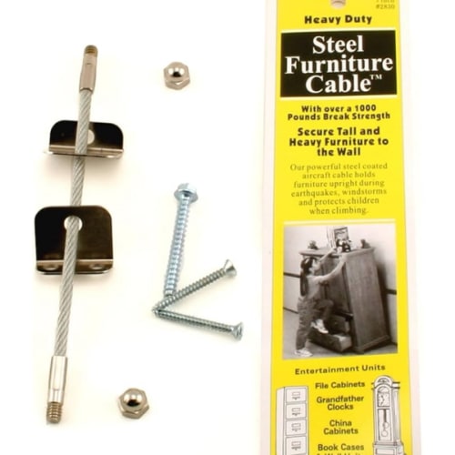 Quakehold! Quakehold! 2830 Furniture Cable Silver, 7 Inch