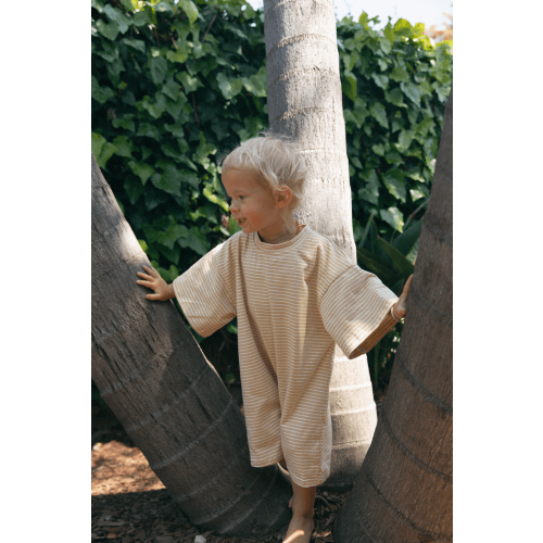 Finn Playsuit in Yellow Stripe