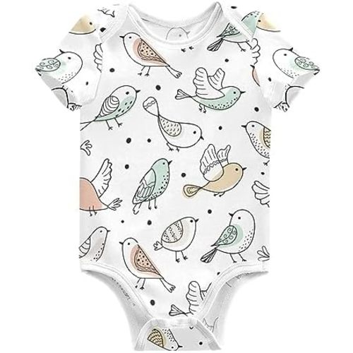 vvfelixl Baby Girls' Bodysuits Llama Alpaca Cactus Short Sleeve Cotton Baby Clothes For Girls 0-24 Months Black