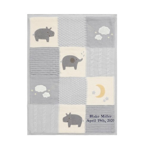Heirloom Hippo Baby Blanket | Pottery Barn Kids
