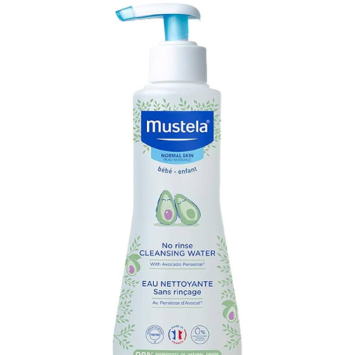 Mustela Baby Cleansing Water - No-Rinse Micellar Water - with Natural Avocado & Aloe Vera - for Baby's Face, Body & Diaper - 1 or 2-Pack - Various Sizes