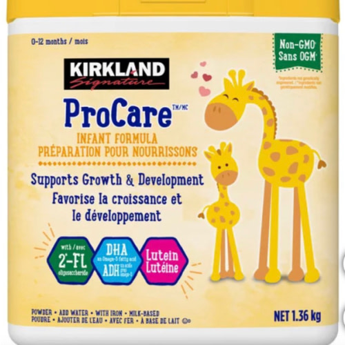 Kirkland Signature ProCare Infant Formula Non-GMO Powder, 1.36 kg