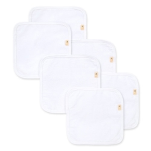 Multi Solid Organic Cotton Washcloths 6 Pack
