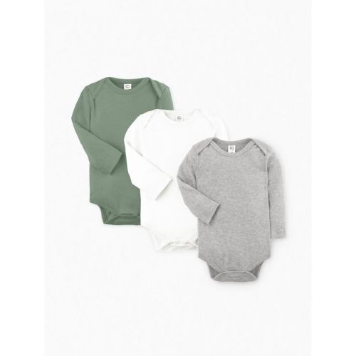 Colored Organics 3-Pack Classic Long Sleeve Bodysuit Bundle