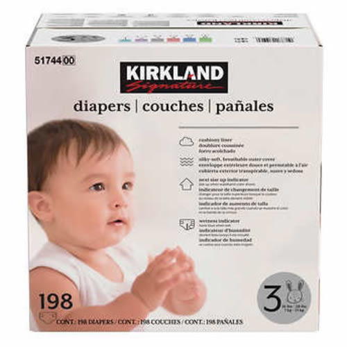 Kirkland Signature Diapers Sizes 3
