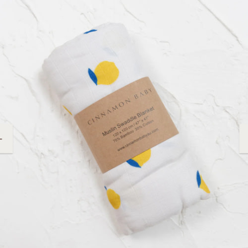 Cinnamon baby- Limone Swaddle