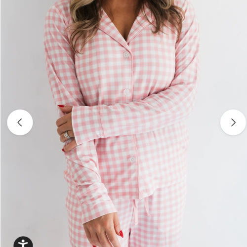 Blush Gingham Women's Set – In My Jammers