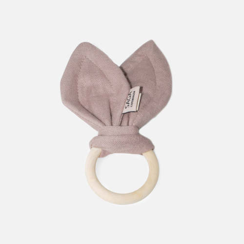 Cotton Groa Teething Ring - Mauve – MamaOwl