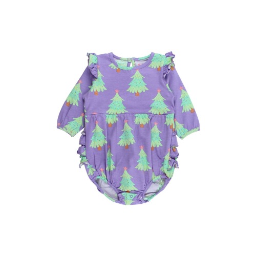 Long Sleeve Flutter Bubble Romper