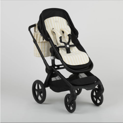 Stroller pad Butter + White · Minicoton